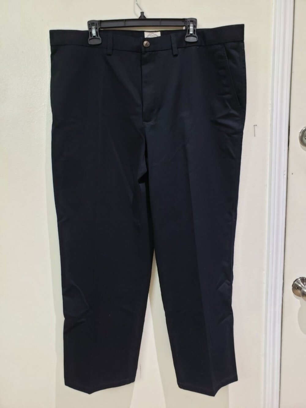 St. John's Bay 100% cotton, classic fit, black khaki pants, size 40X30